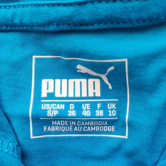 Puma lightweight athletic wear hoodie light blue women's size S - Picture 6 of 6
